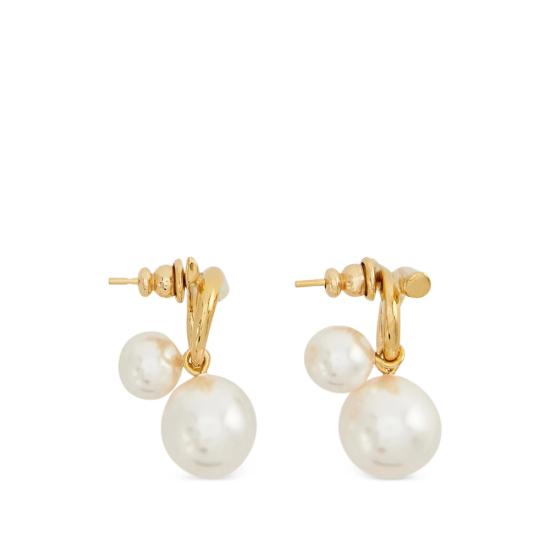 26FW 살바토레 페라가모 이어링 760805 0780384 OROWH GOLD WHITE - SALVATORE FERRAGAMO