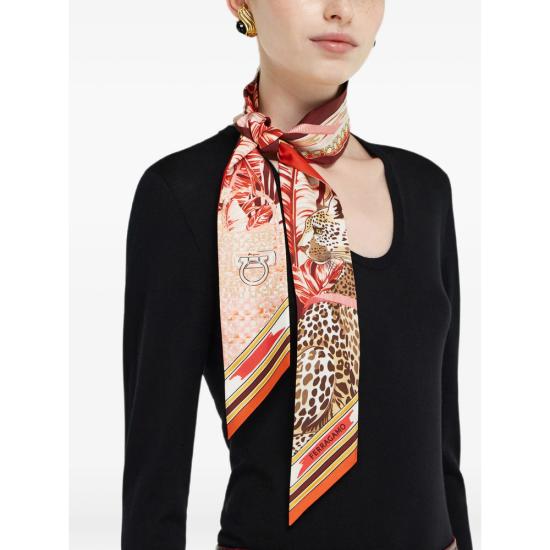 26FW 살바토레 페라가모 머플러/스카프 321280 0796908 BORDE RED - SALVATORE FERRAGAMO