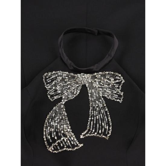 26FW 발렌티노 가라바니 미디 원피스 9B3VALH01CF NUD BLACK - VALENTINO GARAVANI