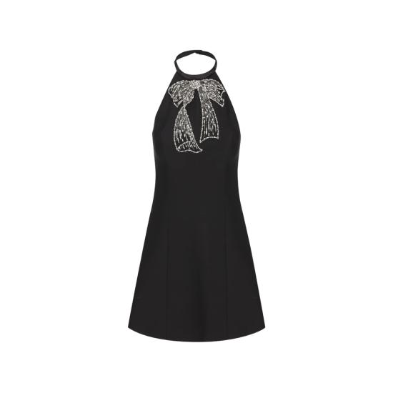 26FW 발렌티노 가라바니 미디 원피스 9B3VALH01CF NUD BLACK