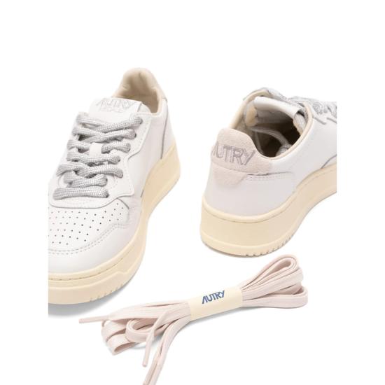 26FW 오트리 메달리스트 로우 레더 스니커즈 AULW SW03 WHITE - AUTRY