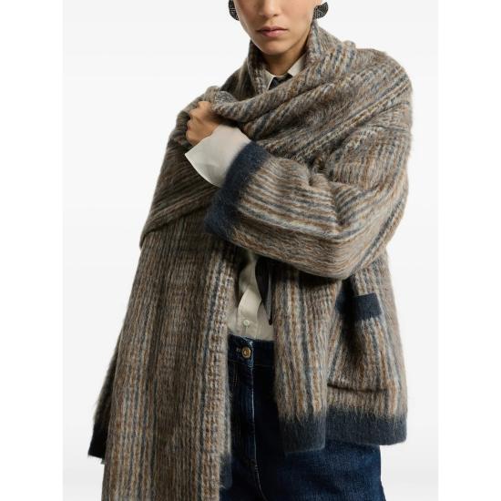 26FW 브루넬로 쿠치넬리 자켓 M2I247016 CXA37 BROWN BLUE - BRUNELLO CUCINELLI