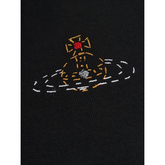 26FW 비비안웨스트우드 ORB 자수 배트윙 후드 2I01000U J00AS N401 BLACK - VIVIENNE WESTWOOD