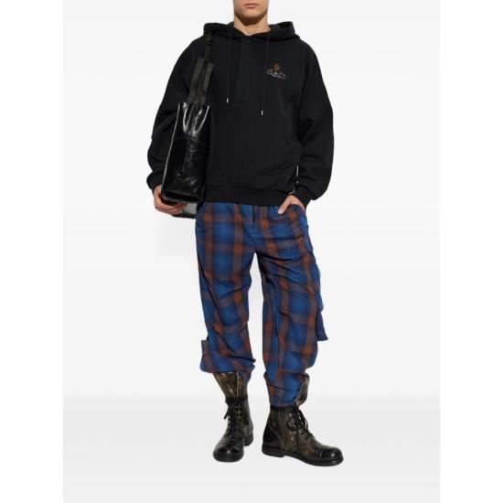 26FW 비비안웨스트우드 ORB 자수 배트윙 후드 2I01000U J00AS N401 BLACK - VIVIENNE WESTWOOD