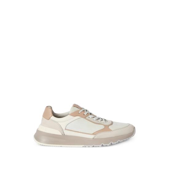 26FW 브루넬로 쿠치넬리 누벅 레더 스웨이드 러닝 스니커즈 MZUSNEO355 CTG72 NEUTRALS
