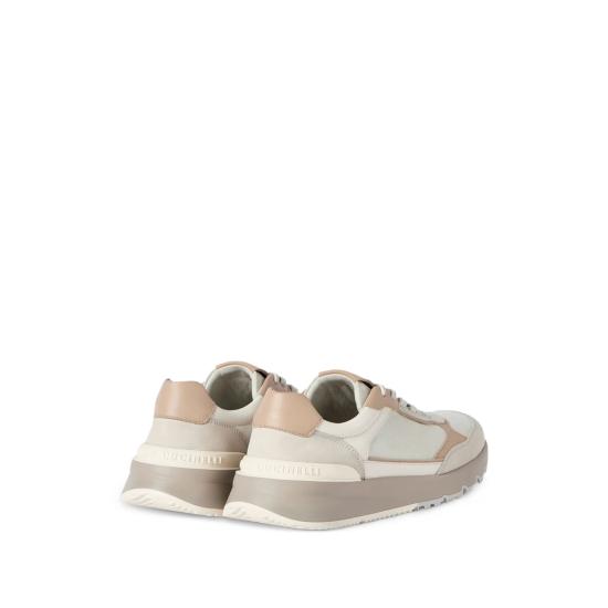 26FW 브루넬로 쿠치넬리 누벅 레더 스웨이드 러닝 스니커즈 MZUSNEO355 CTG72 NEUTRALS - BRUNELLO CUCINELLI