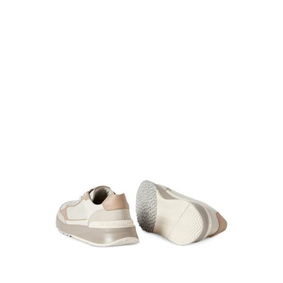 26FW 브루넬로 쿠치넬리 누벅 레더 스웨이드 러닝 스니커즈 MZUSNEO355 CTG72 NEUTRALS - BRUNELLO CUCINELLI