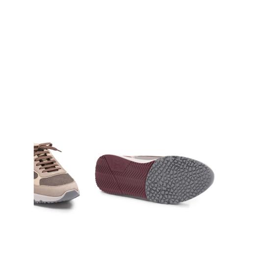 26FW 브루넬로 쿠치넬리 누벅 레더 스웨이드 러닝 스니커즈 MZUSNEO355 CYR60 BROWN NEUTRALS - BRUNELLO CUCINELLI