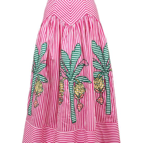 26FW 팜 리오 미디 원피스 355811 L0022 PINK WHITE - FARM RIO