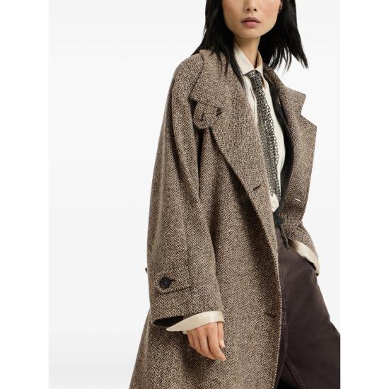 26FW 브루넬로 쿠치넬리 코트 MG5669766 C005 BROWN - BRUNELLO CUCINELLI
