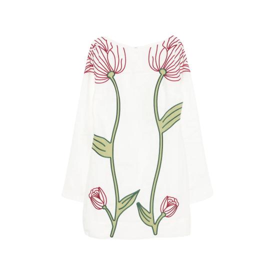 26FW 팜 리오 미디 원피스 363021 L0025 WHITE