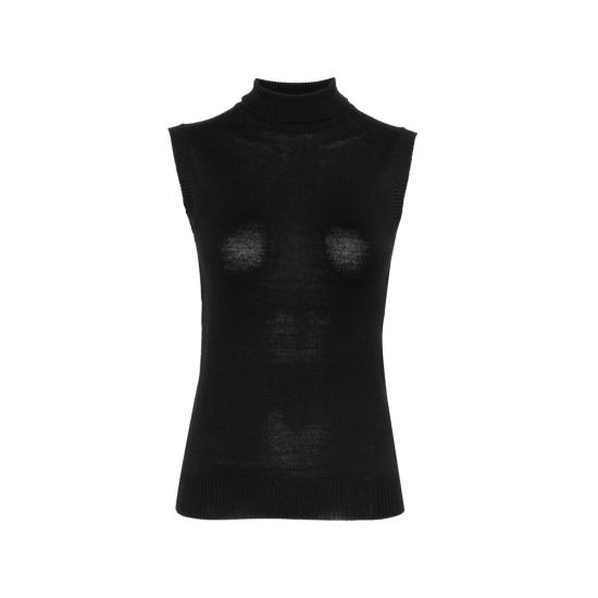 26FW 스포트막스 터틀넥 SPXESCHIMO 030F 006 BLACK