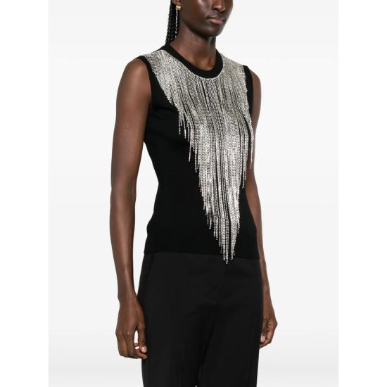 26FW 스포트막스 민소매 티셔츠 SPXCRINE 030F 006 BLACK - SPORTMAX