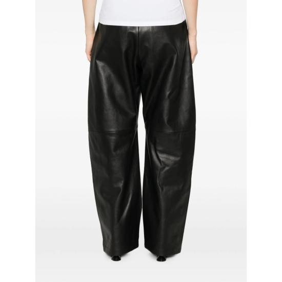 26FW 스포트막스 가죽 팬츠 SPXCINEPRESA 005F 002 BLACK - SPORTMAX
