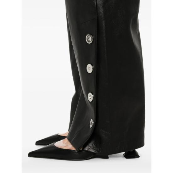 26FW 스포트막스 가죽 팬츠 SPXCINEPRESA 005F 002 BLACK - SPORTMAX