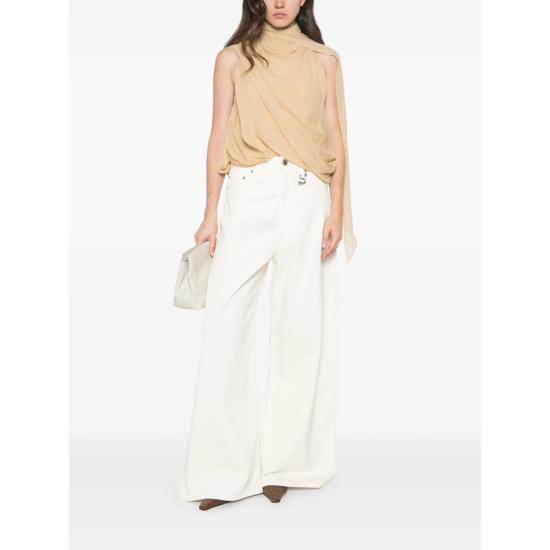 26FW 스포트막스 데님 팬츠 SPDSIAMESE 521 003 WHITE - SPORTMAX
