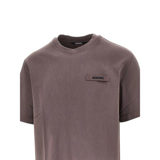 26FW 자크뮈스 그로그랭 로고 티셔츠 TSM00133 AJ00226 850 BLACK - JACQUEMUS