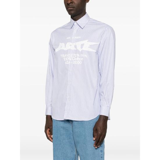 26FW 아르떼 앤트워프 긴팔 셔츠 047S 400 WHITE BLUE - ARTE ANTWERP