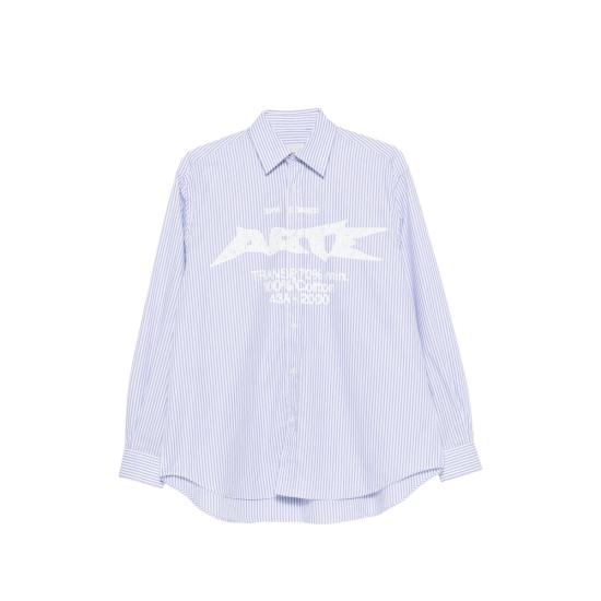 26FW 아르떼 앤트워프 긴팔 셔츠 047S 400 WHITE BLUE
