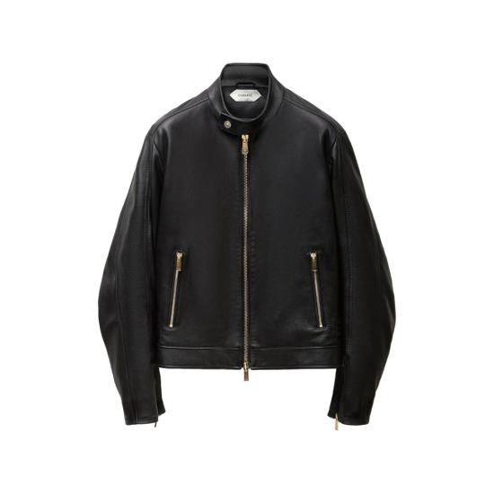 26FW 베르사체 가죽 자켓 1A18980 1027050 1B000 BLACK