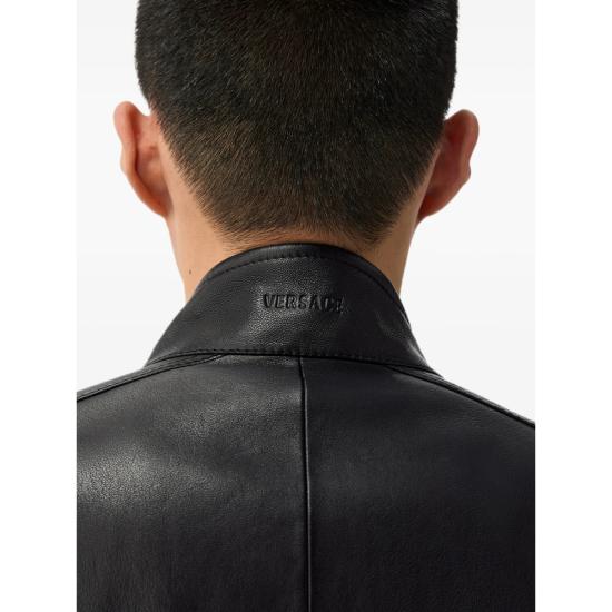 26FW 베르사체 가죽 자켓 1A18980 1027050 1B000 BLACK - VERSACE