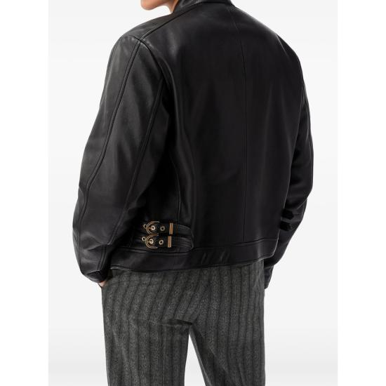 26FW 베르사체 가죽 자켓 1A18980 1027050 1B000 BLACK - VERSACE