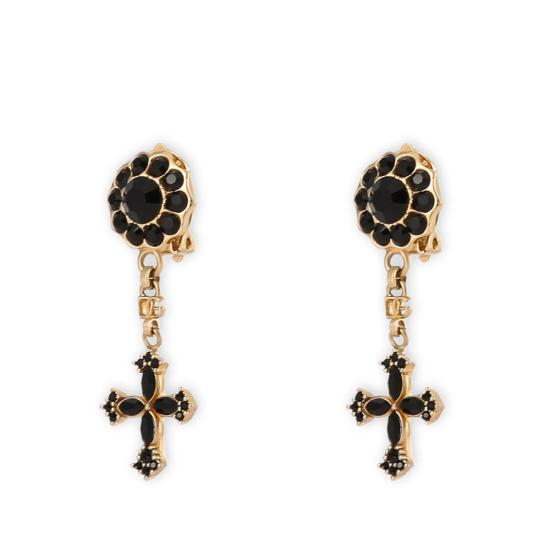 26FW 돌체앤가바나 이어링 WEQ4S2 W1111 N0011 GOLD BLACK - DOLCE & GABBANA