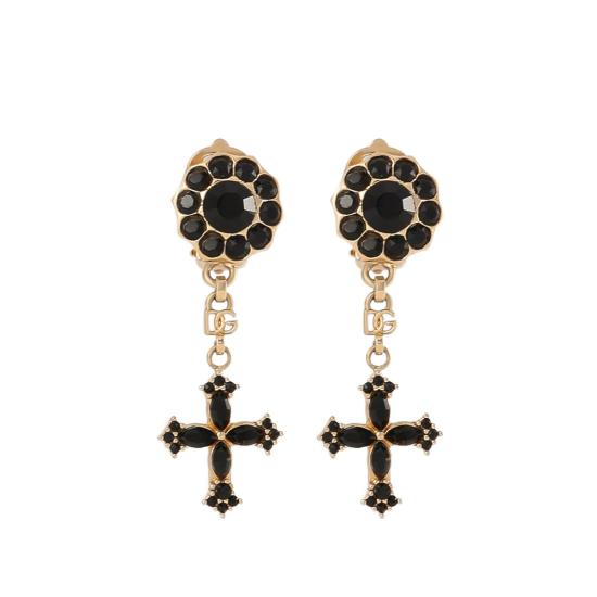 26FW 돌체앤가바나 이어링 WEQ4S2 W1111 N0011 GOLD BLACK