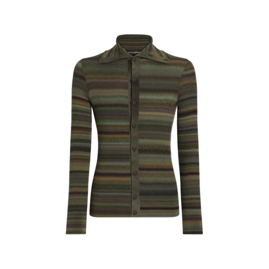 26FW 돌체앤가바나 가디건 GXVBCT JDVL2 S8270 GREEN BROWN