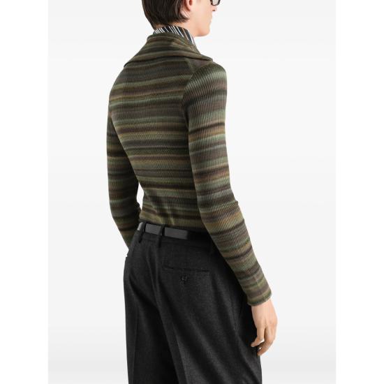 26FW 돌체앤가바나 가디건 GXVBCT JDVL2 S8270 GREEN BROWN - DOLCE & GABBANA