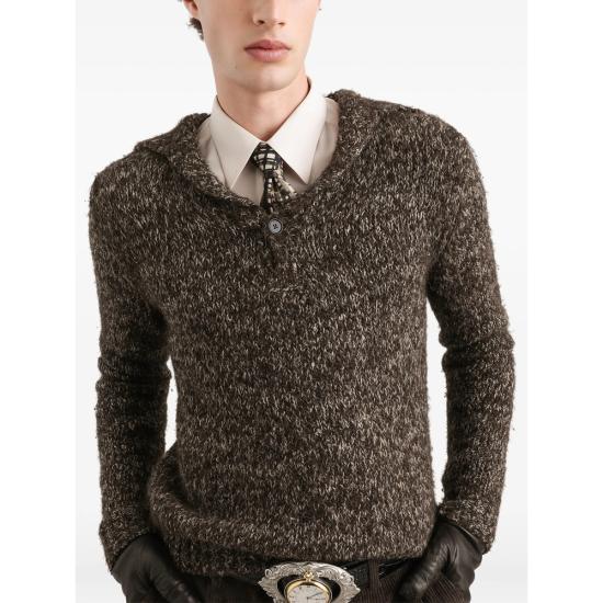 26FW 돌체앤가바나 니트웨어 GXZCVT JGMK2 N5822 BROWN - DOLCE & GABBANA