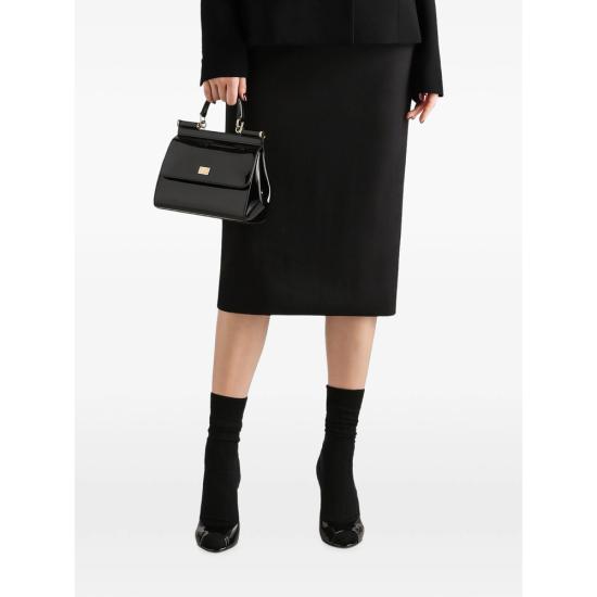 26FW 돌체앤가바나 미디 스커트 F4C4ST FU2L8 N0000 BLACK - DOLCE & GABBANA