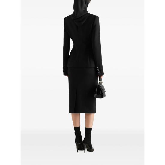 26FW 돌체앤가바나 미디 스커트 F4C4ST FU2L8 N0000 BLACK - DOLCE & GABBANA