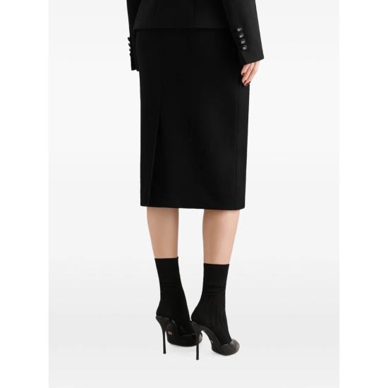 26FW 돌체앤가바나 미디 스커트 F4C4ST FU2L8 N0000 BLACK - DOLCE & GABBANA