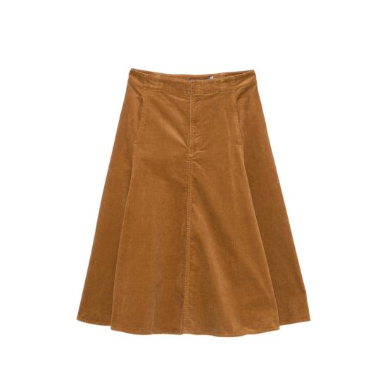 26FW 랄프 로렌 미디 스커트 211B17568001 TAN BROWN
