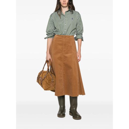 26FW 랄프 로렌 미디 스커트 211B17568001 TAN BROWN - RALPH LAUREN