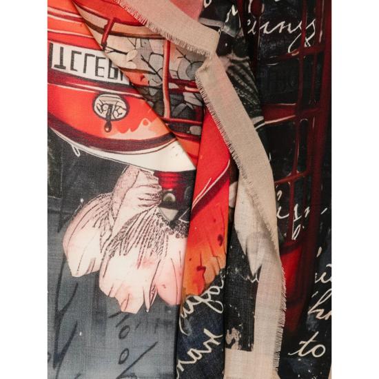 26FW 다니엘로 머플러/스카프 MIKA 8018W RED BLACK - D'ANIELLO