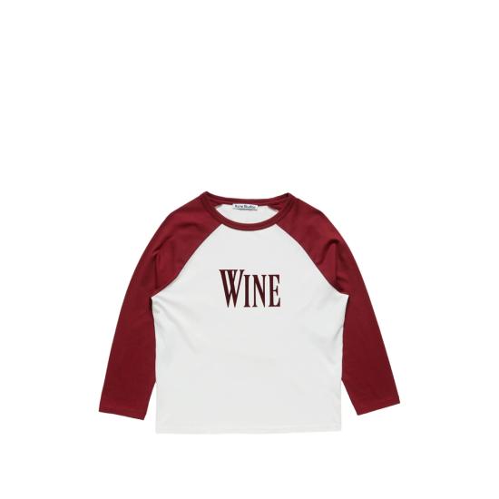 26FW 아크네 스튜디오 탑 CL0490 BUWHI WHITE RED