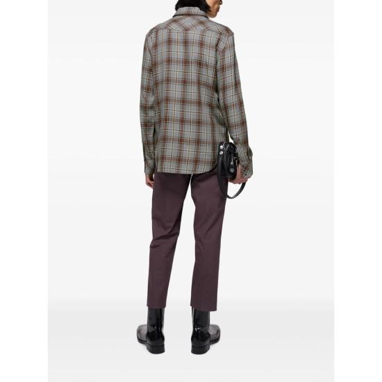 26FW 아크네 스튜디오 긴팔 셔츠 BB0715 MGREY GREY BROWN - ACNE STUDIOS