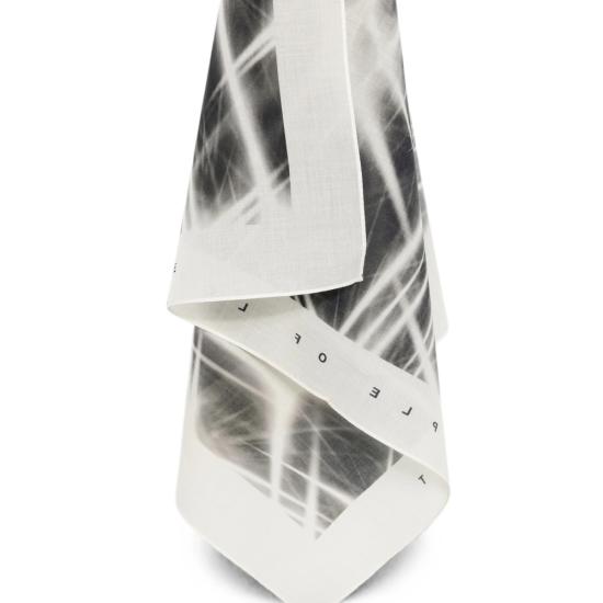 26FW 릭 오웬스 머플러/스카프 RR02F4471 SCAP12 1109 WHITE BLACK - RICK OWENS