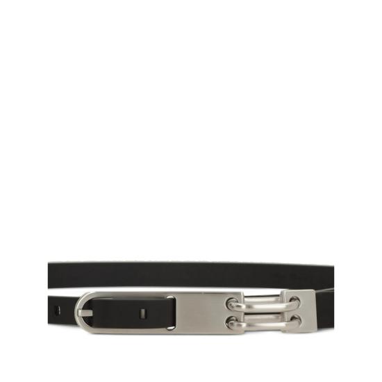 26FW 릭 오웬스 가죽 벨트 RA02F0980 LGE 09 BLACK - RICK OWENS