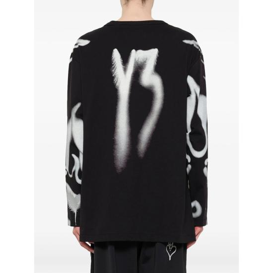 26FW 와이쓰리 탑 KQ8582 BLACK BLACK WHITE - Y-3
