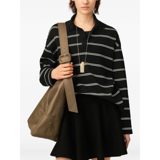 26FW 아미 폴로 티셔츠 UPL459 KN0194 004 BLACK WHITE - AMI