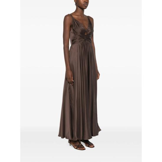 26FW 짐머만 미디 원피스 5396DF26R CHOCO BROWN - ZIMMERMANN