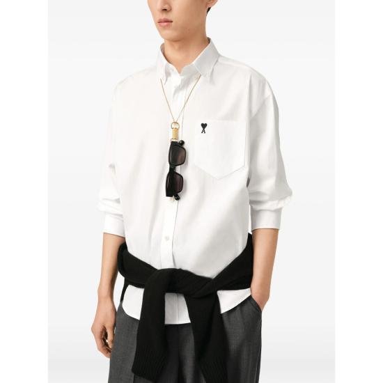 26FW 아미 긴팔 셔츠 HSH822 CO0045 100 WHITE - AMI