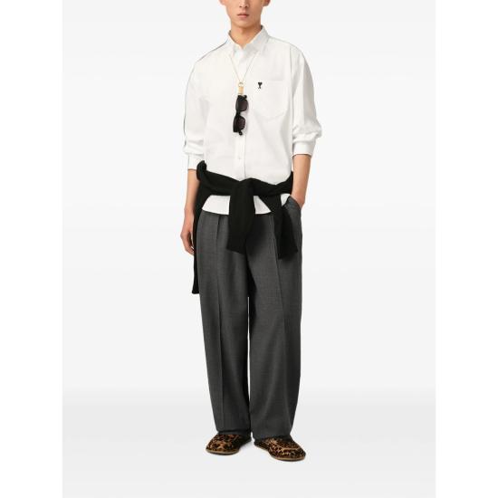 26FW 아미 긴팔 셔츠 HSH822 CO0045 100 WHITE - AMI