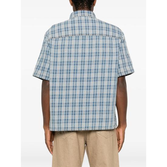26FW 버버리 반팔 셔츠 8126036 GARRET SS A3927 BLUE NEUTRALS - BURBERRY