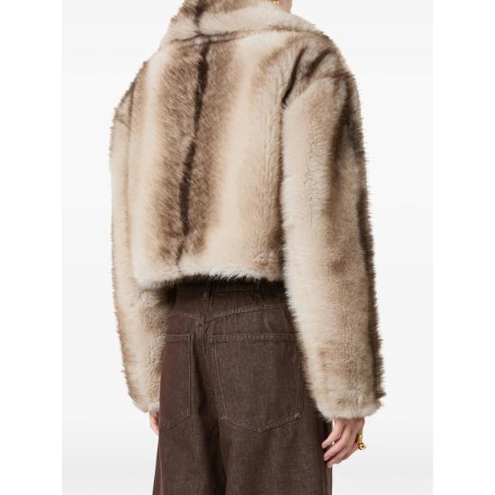 26FW 스포트막스 무스탕 SPXQUANTUM 265F 002 BROWN NEUTRALS - SPORTMAX