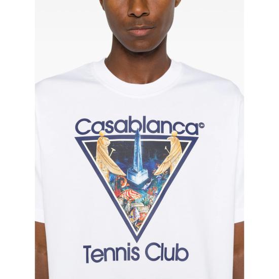26FW 카사블랑카 탑 AW26 JTS 001 08 MONPE WHITE - CASABLANCA