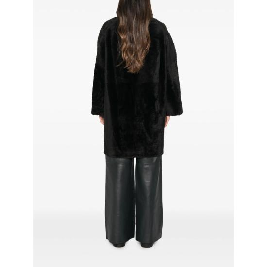 26FW 이브살로몬 코트 27WYM60096MERL A2009 BLACK BROWN - YVES SALOMON
